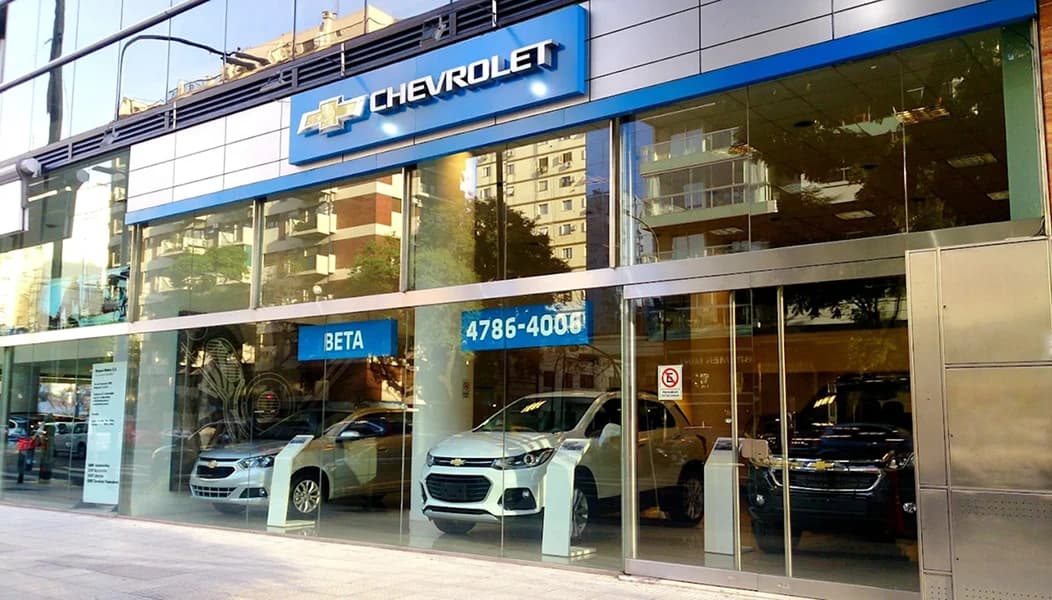 Fachada de la sucursal Belgrano de Beta Automotores