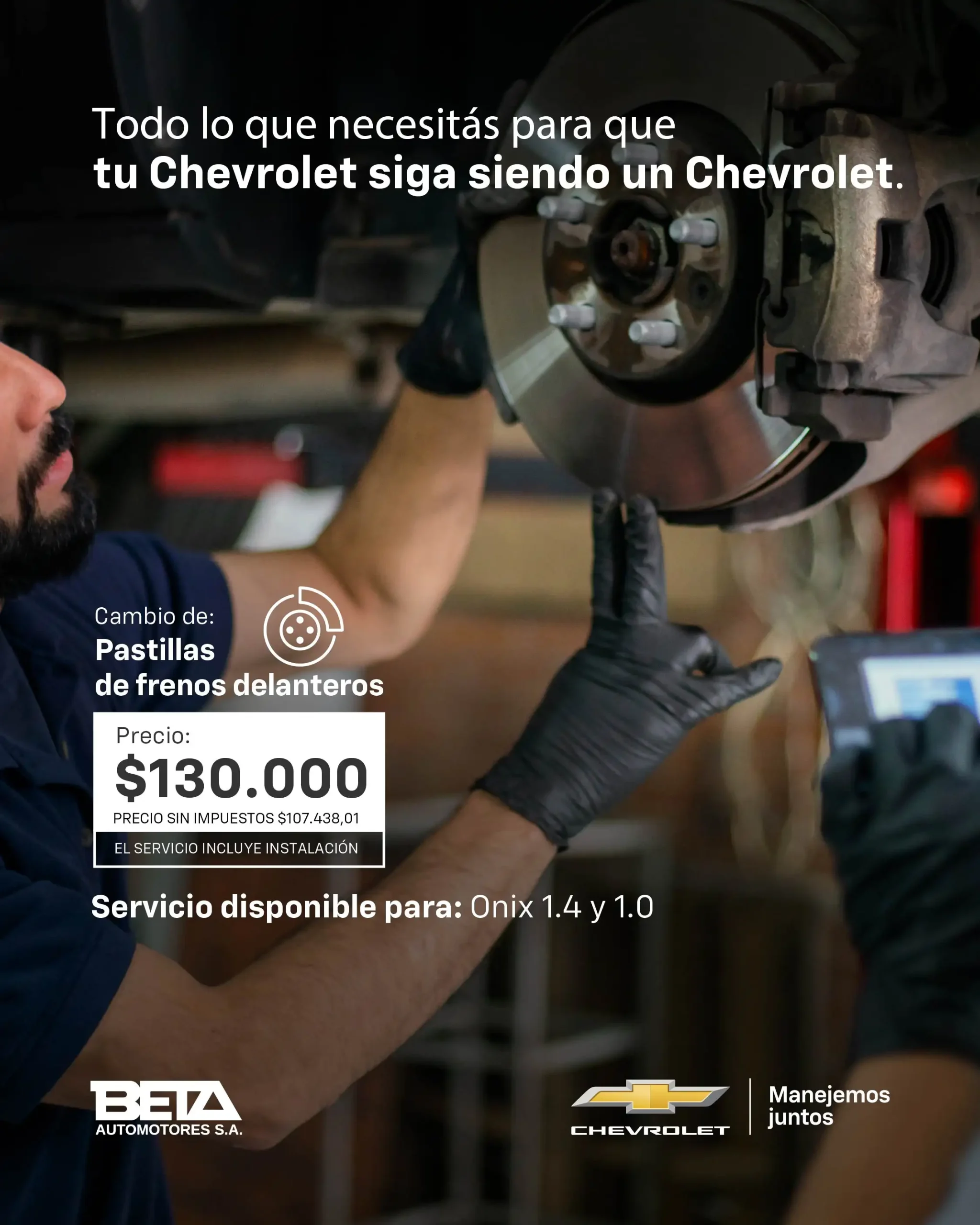 Postventa Pastillas de frenos delanteros